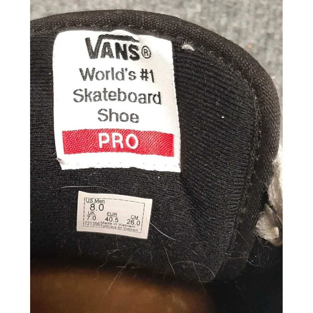 Vans Pro Skateboard Shoes Off The Wall Era Black Suede 721356 Mens 8